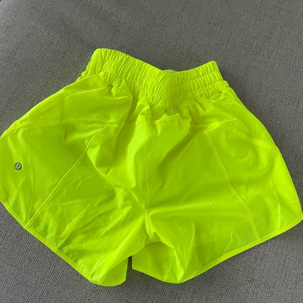 Lululemon Track Shorts in Highlight Yellow